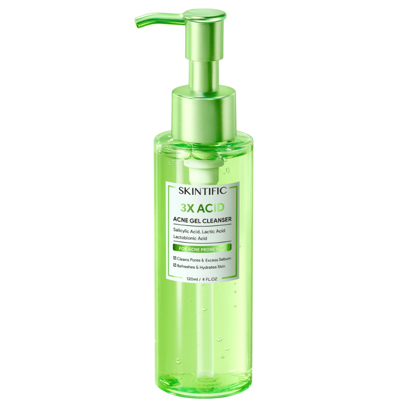 SKINTIFIC 3X Acid Acne Gel Cleanser (sociolla.com)