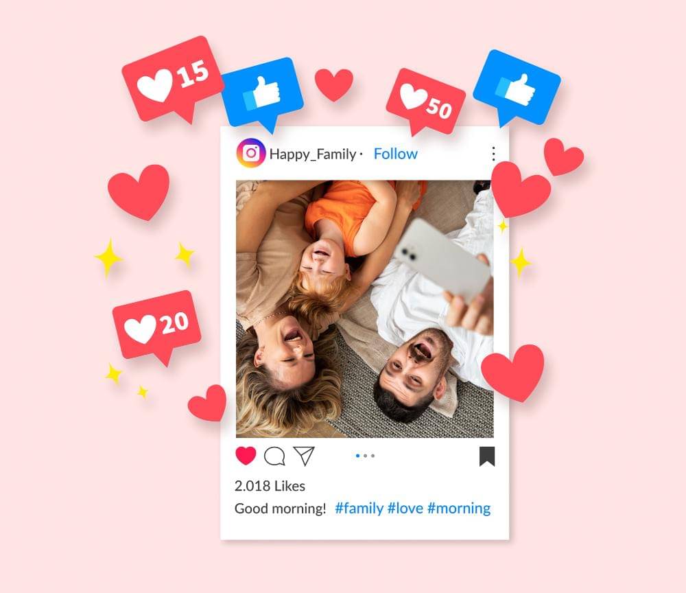 ilustrasi postingan Instagram 