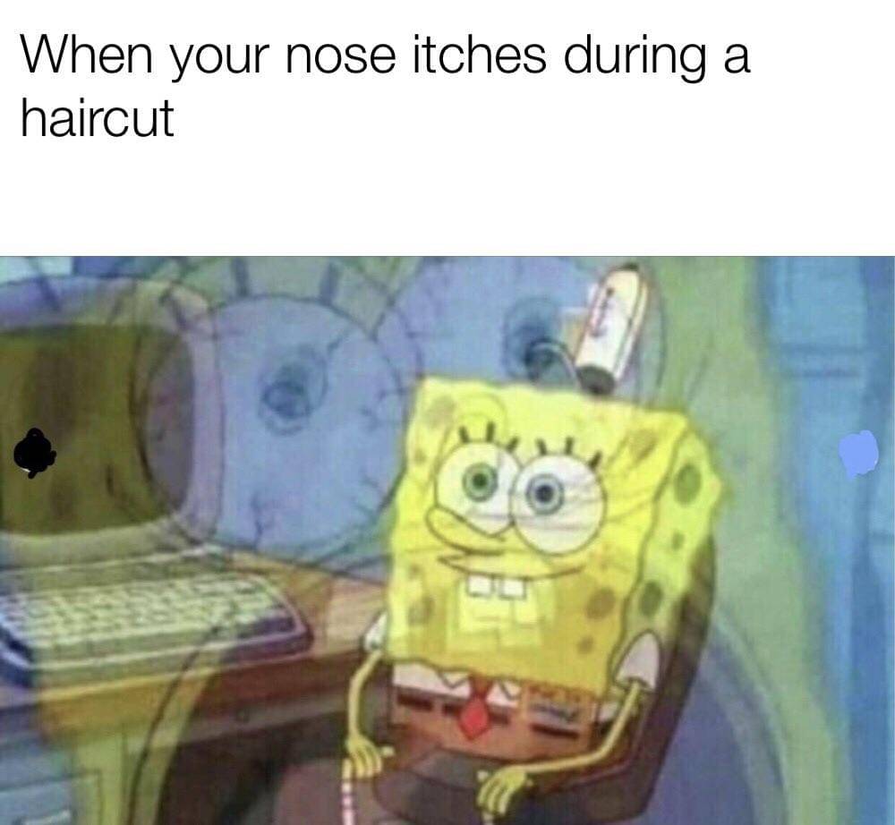 meme kartun tentang cukur rambut