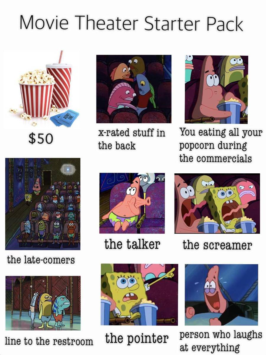 meme kartun tentang bioskop