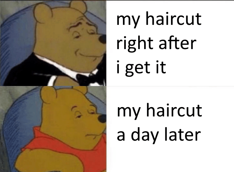 meme kartun tentang cukur rambut