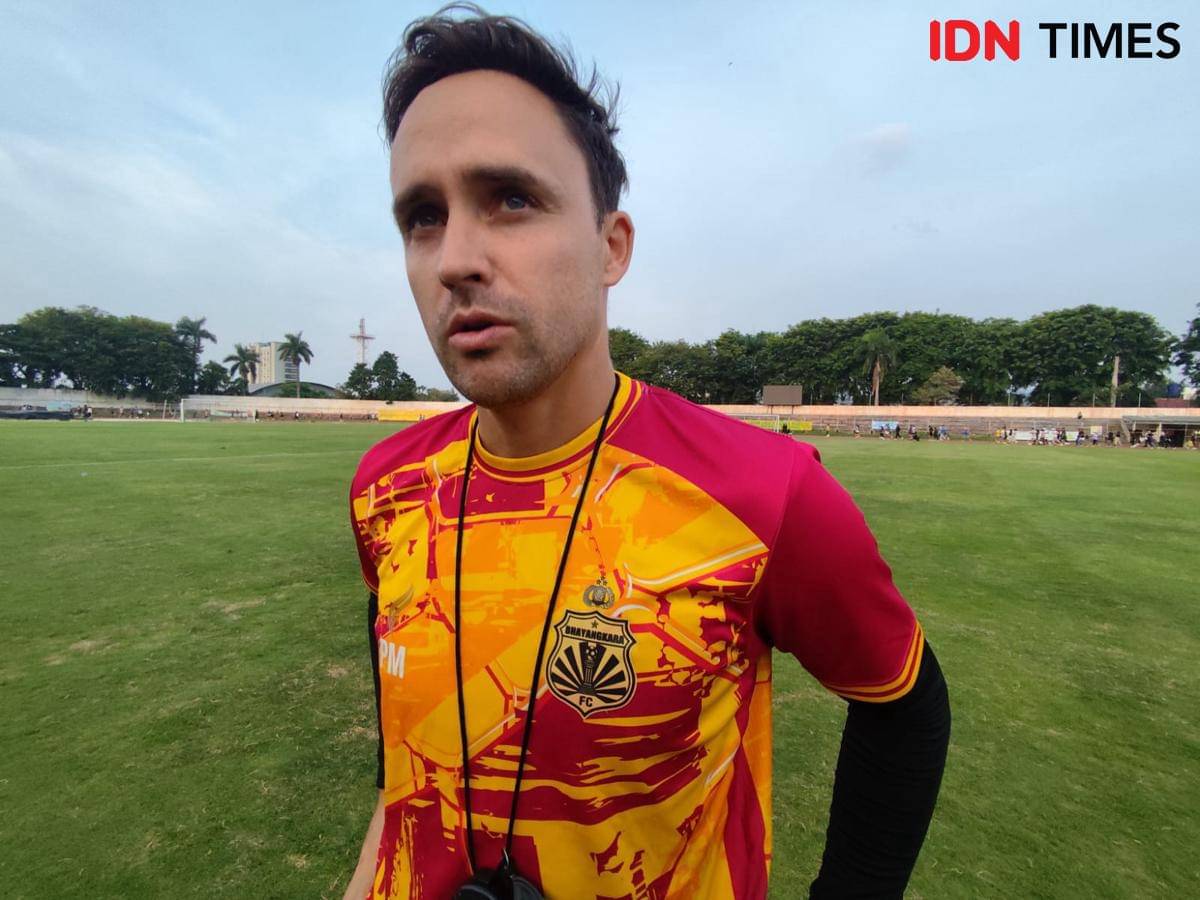 Pelatihan Bhayangkara Presisi Lampung FC, Paul Munster. (IDN Times/Muhaimin)