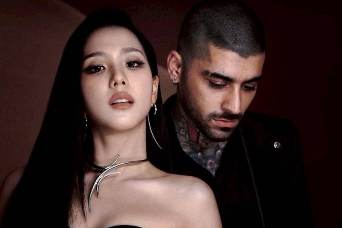 Jisoo BLACKPINK dan ZAYN dalam poster "Eyes Closed"