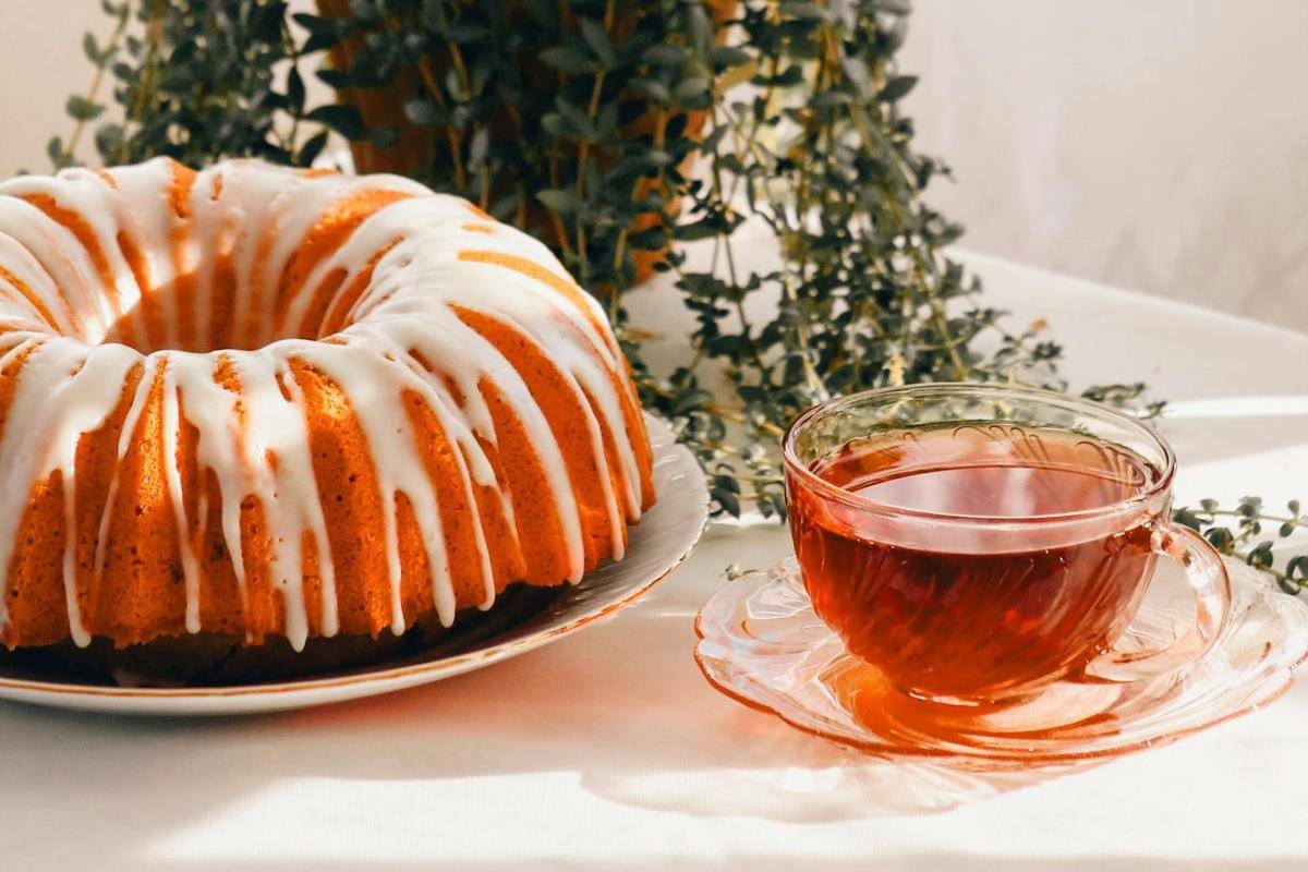 ilustrasi teh untuk membuat kue