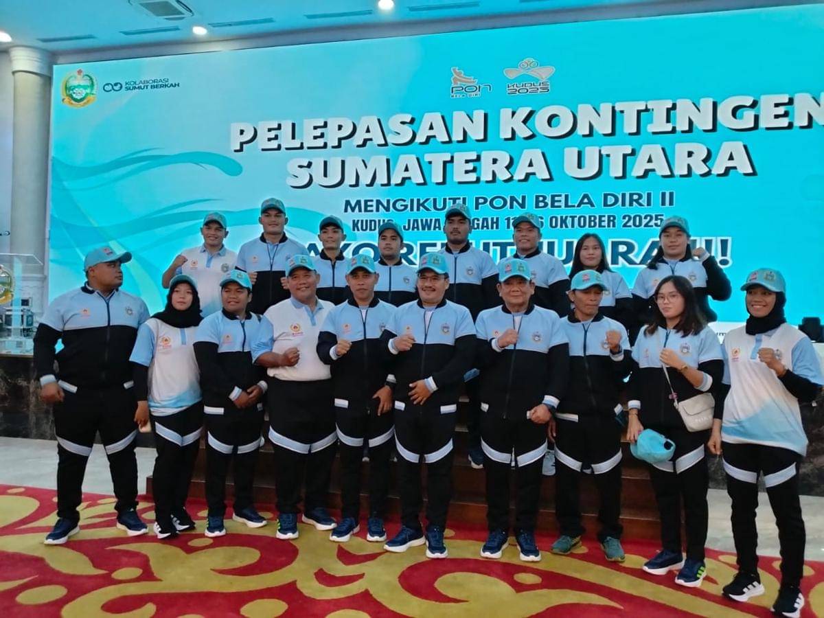Tim gulat Sumut yang akan turun di PON Bela Diri (dok.istimewa)