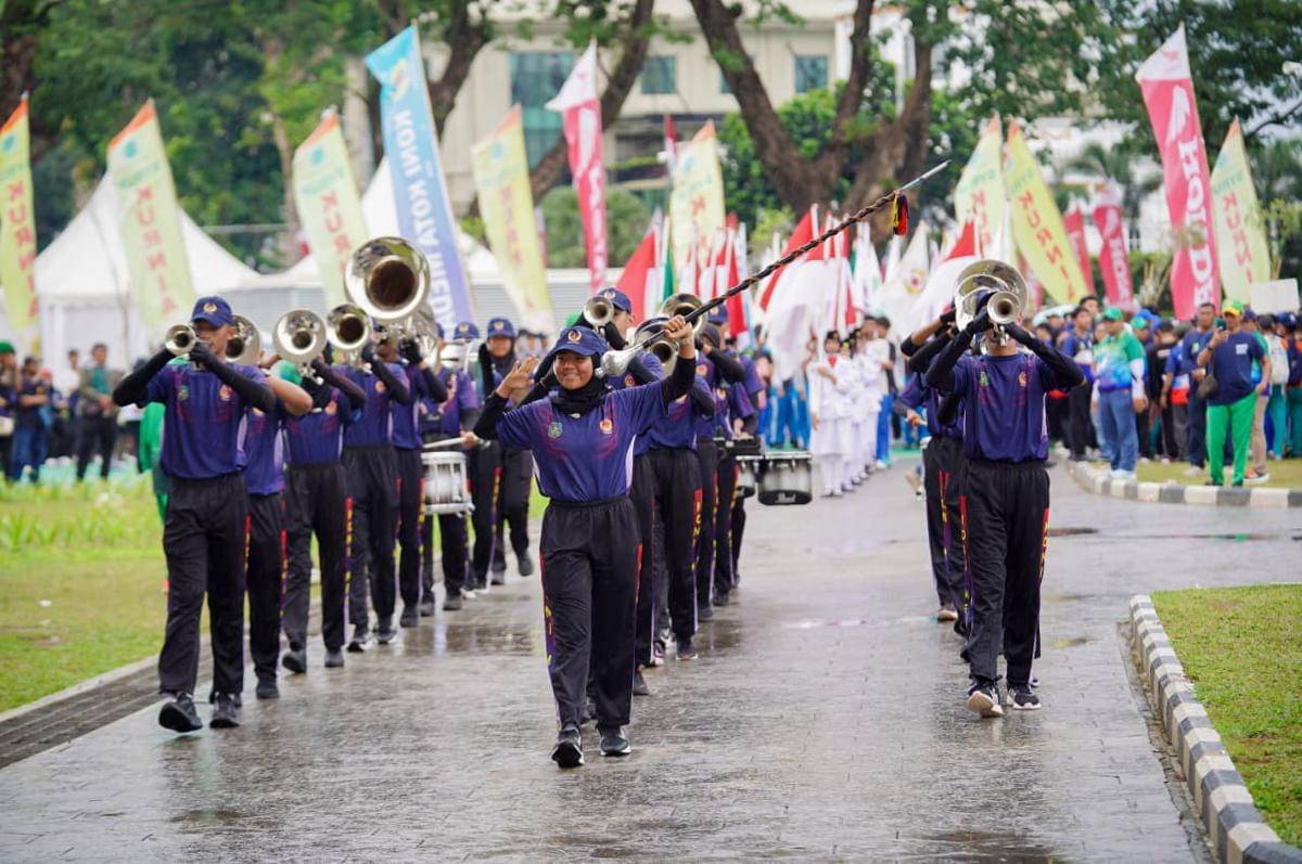 Defile Pembukaan Porkot Medan XV (dok.istimewa)