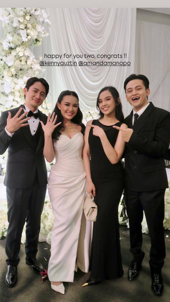 artis di resepsi pernikahan Amanda Manopo
