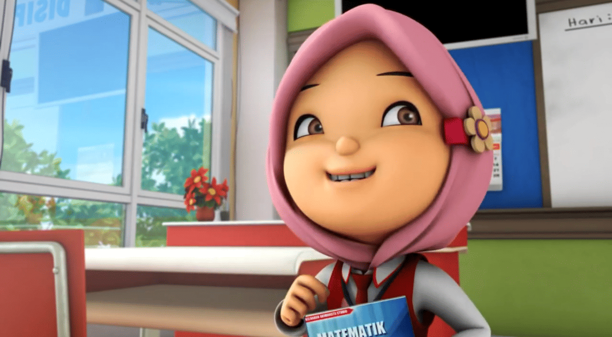 Yaya termasuk murid yang cerdas dan berprestasi secara akademik (dok. Monsta Studios/BoBoiBoy)