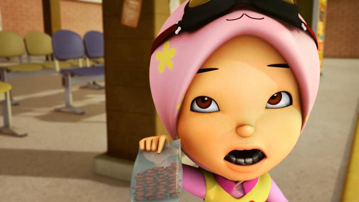 biskuit Yaya terkenal memiliki rasa yang tidak enak (dok. Monsta Studios/BoBoiBoy)