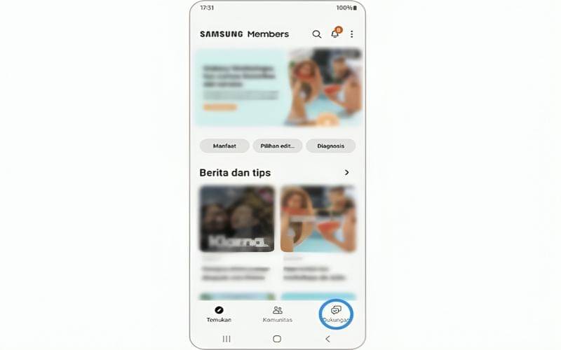 cara cek kesehatan HP pakai fitur Diagnostik di Samsung Members