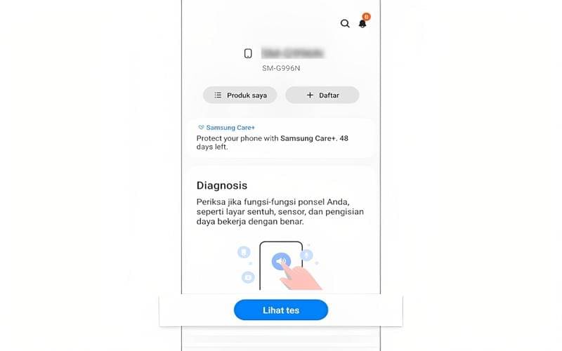 cara cek kesehatan HP pakai fitur Diagnostik di Samsung Members