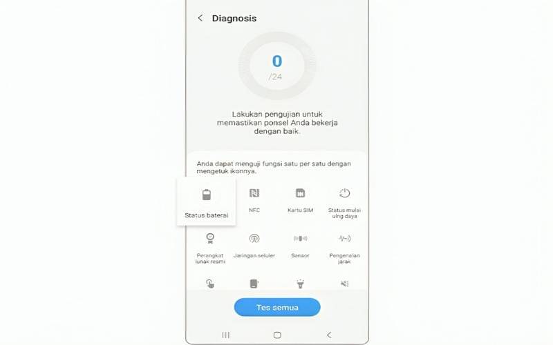 cara cek kesehatan HP pakai fitur Diagnostik di Samsung Members 