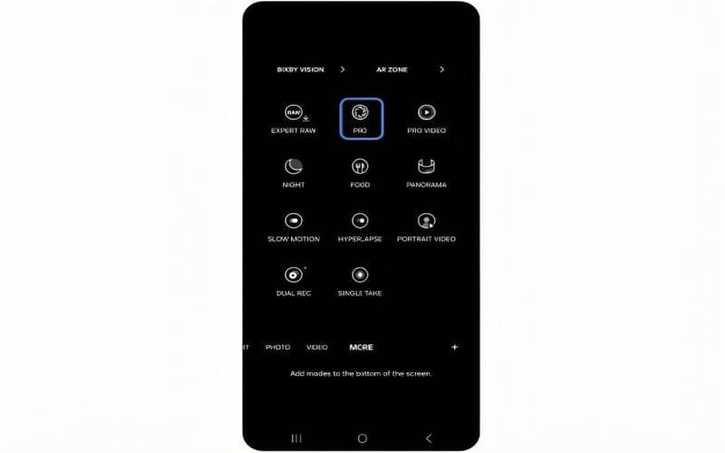 cara setting kamera Mode Pro di HP Samsung Galaxy
