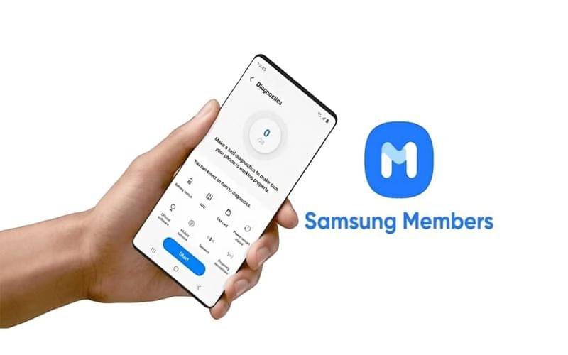 ilustrasi fitur Diagnostik di aplikasi Samsung Members