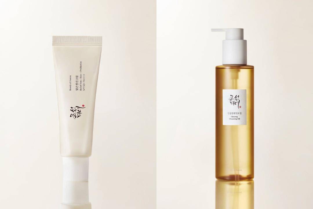 Relief Sun : Rice + Probiotics (SPF50+ PA++++) dan Ginseng Cleansing Oil (beautyofjoseon.com)