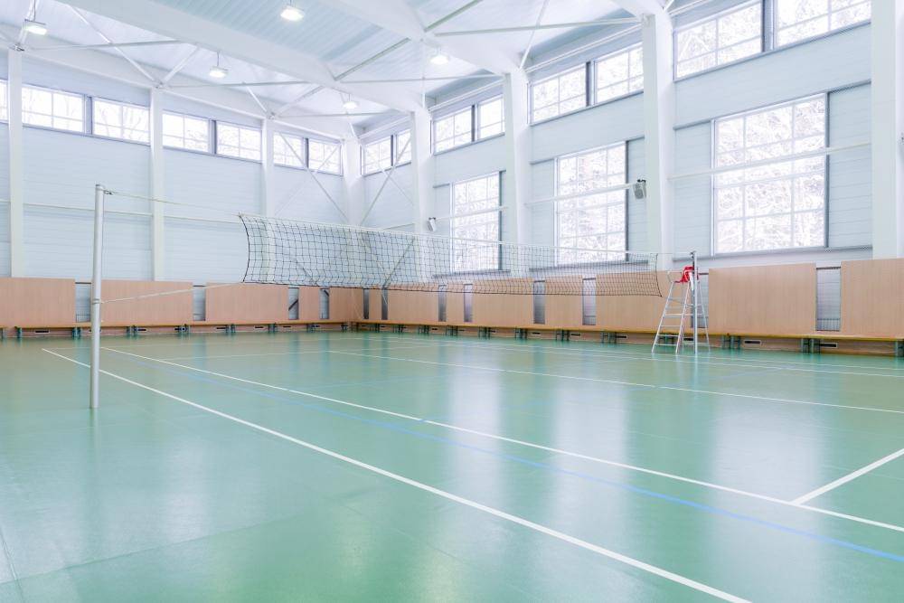 ilustrasi lapangan badminton (freepik.com/nikitabuida)
