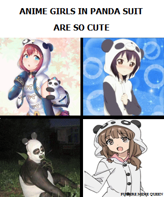 meme anime tentang panda 
