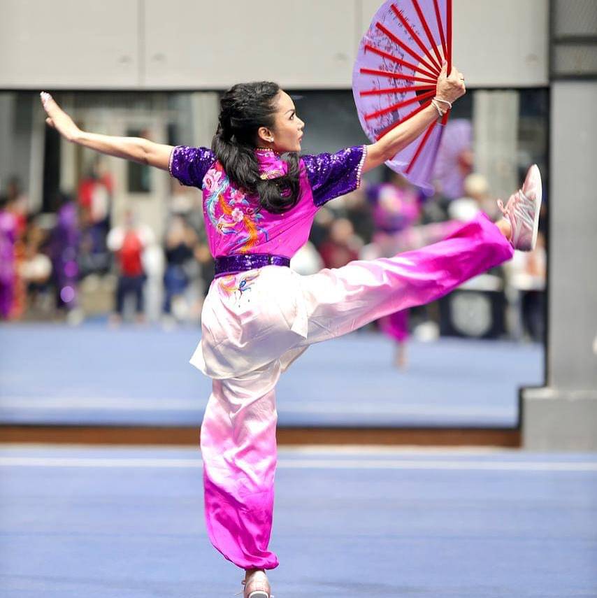 Potret Kris Dayanti Latihan Jelang Ikut Kejuaraan Wushu di China