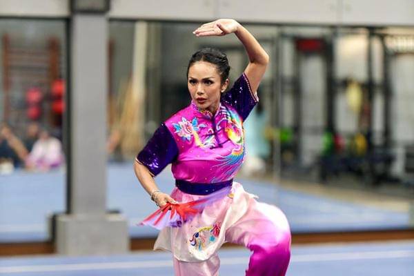 Potret Kris Dayanti Latihan Jelang Ikut Kejuaraan Wushu di China