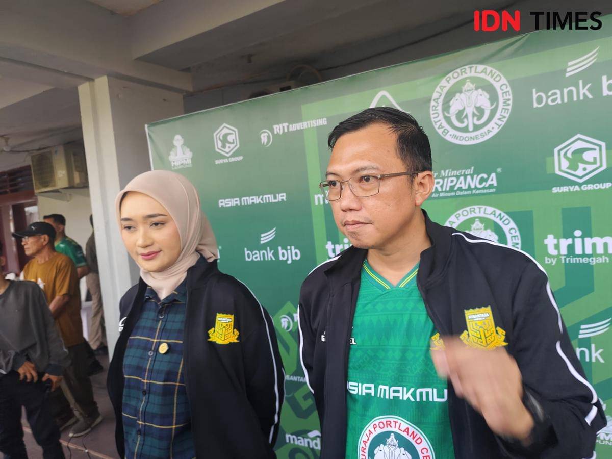 Presiden Nusantara Lampung FC, Arie Nanda Djausal. (IDN Times/Muhaimin)