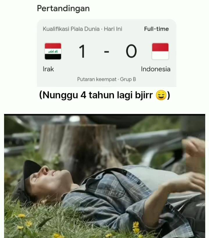 meme Indonesia gagal ke Piala Dunia
