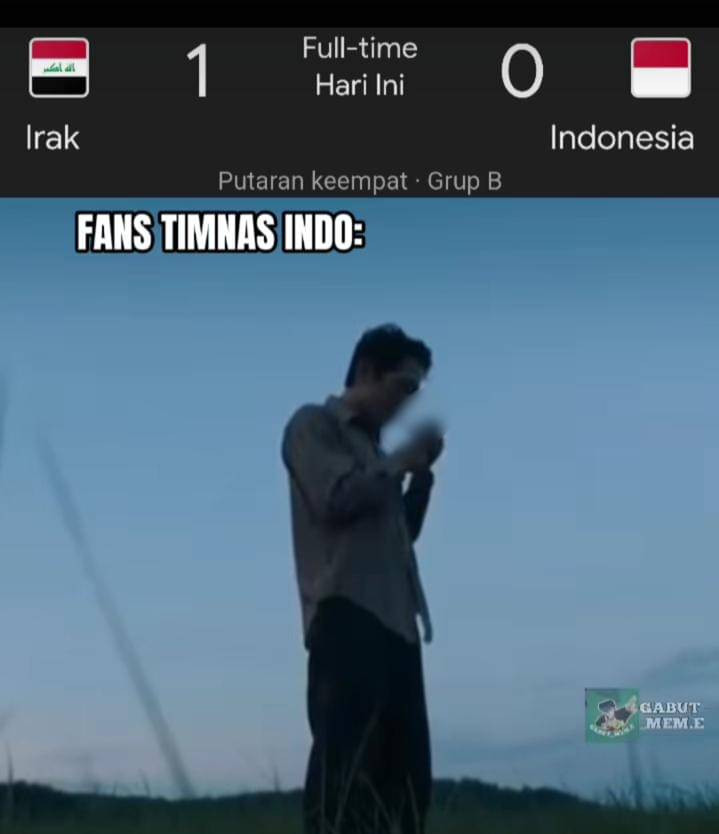 meme Indonesia gagal ke Piala Dunia