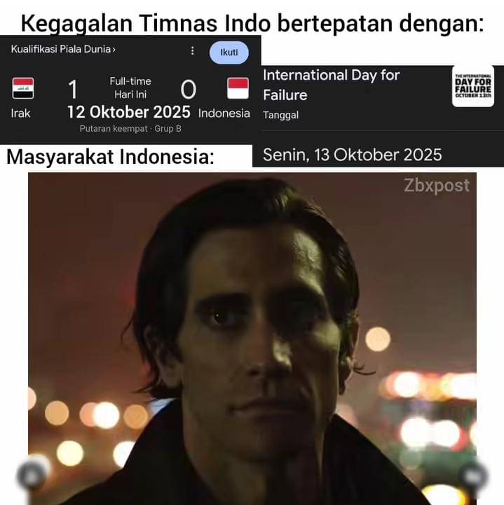 meme Indonesia gagal ke Piala Dunia