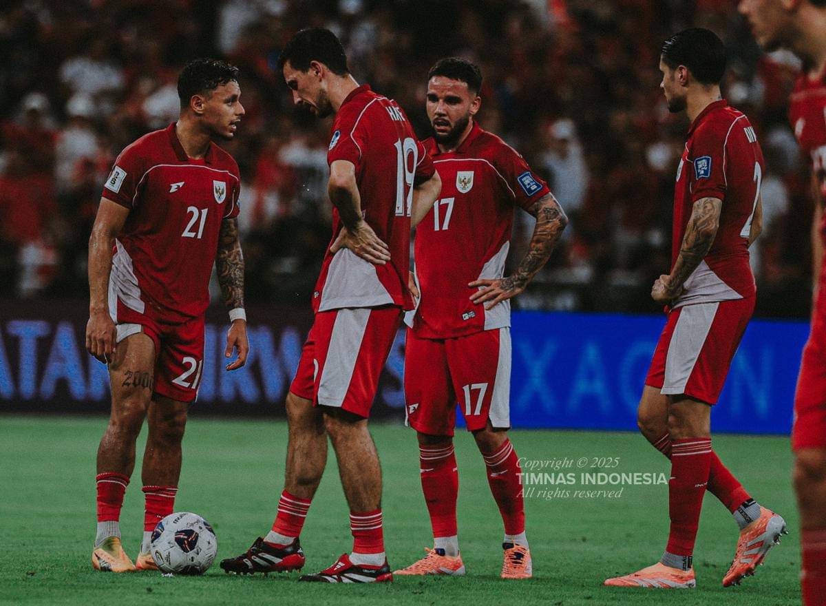 Timnas Indonesia lawan Irak di babak keempat Kualifikasi Piala Dunia 2026. (Dok. PSSI)
