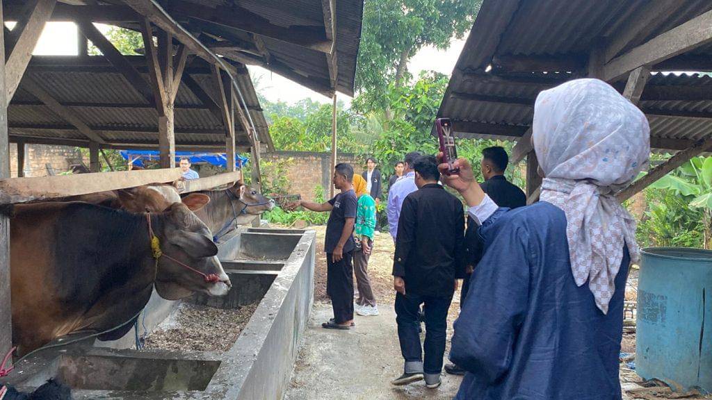 Mahasiswa Program Studi Teknik Kimia Itera Bangun reaktor Fixed Dome Biogas di Desa Marga Kaya, Kecamatan Jati Agung, Lampung Selatan