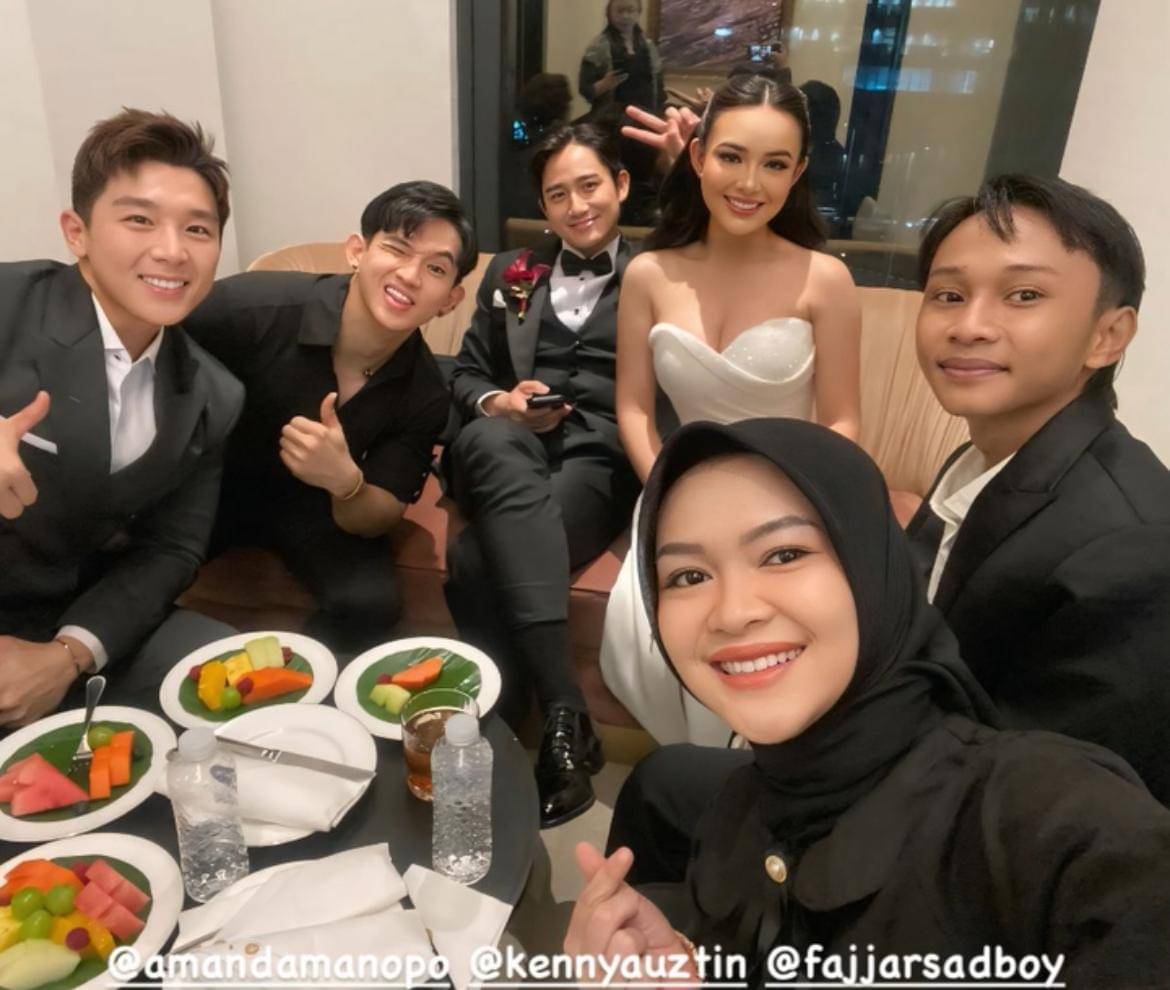 Fajar Sadboy di pernikahan Amanda Manopo 