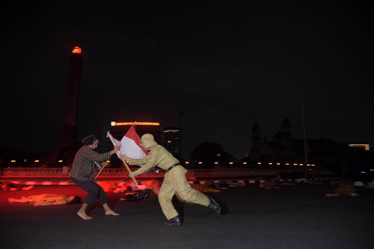 pertempuran 5 hari di semarang, teatrikal 