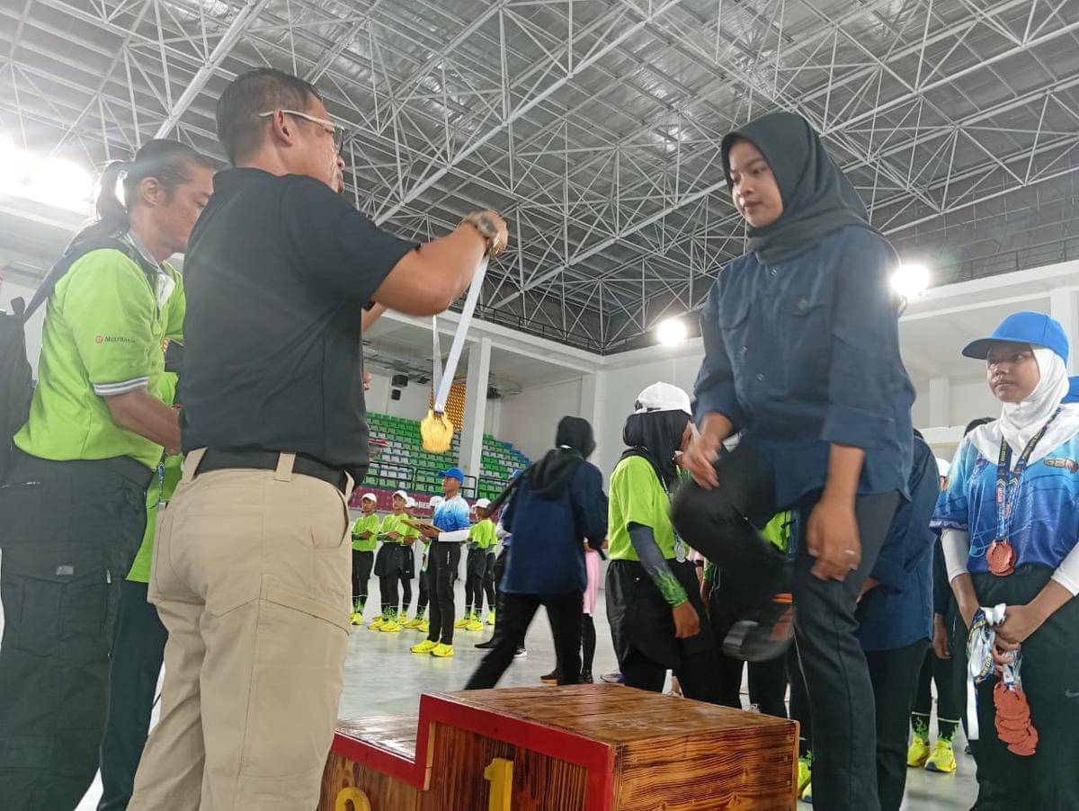 Medan Area memastikan koleksi medali emas terbanyak cabor drumband Porkot Medan XV (dok.Porkot)