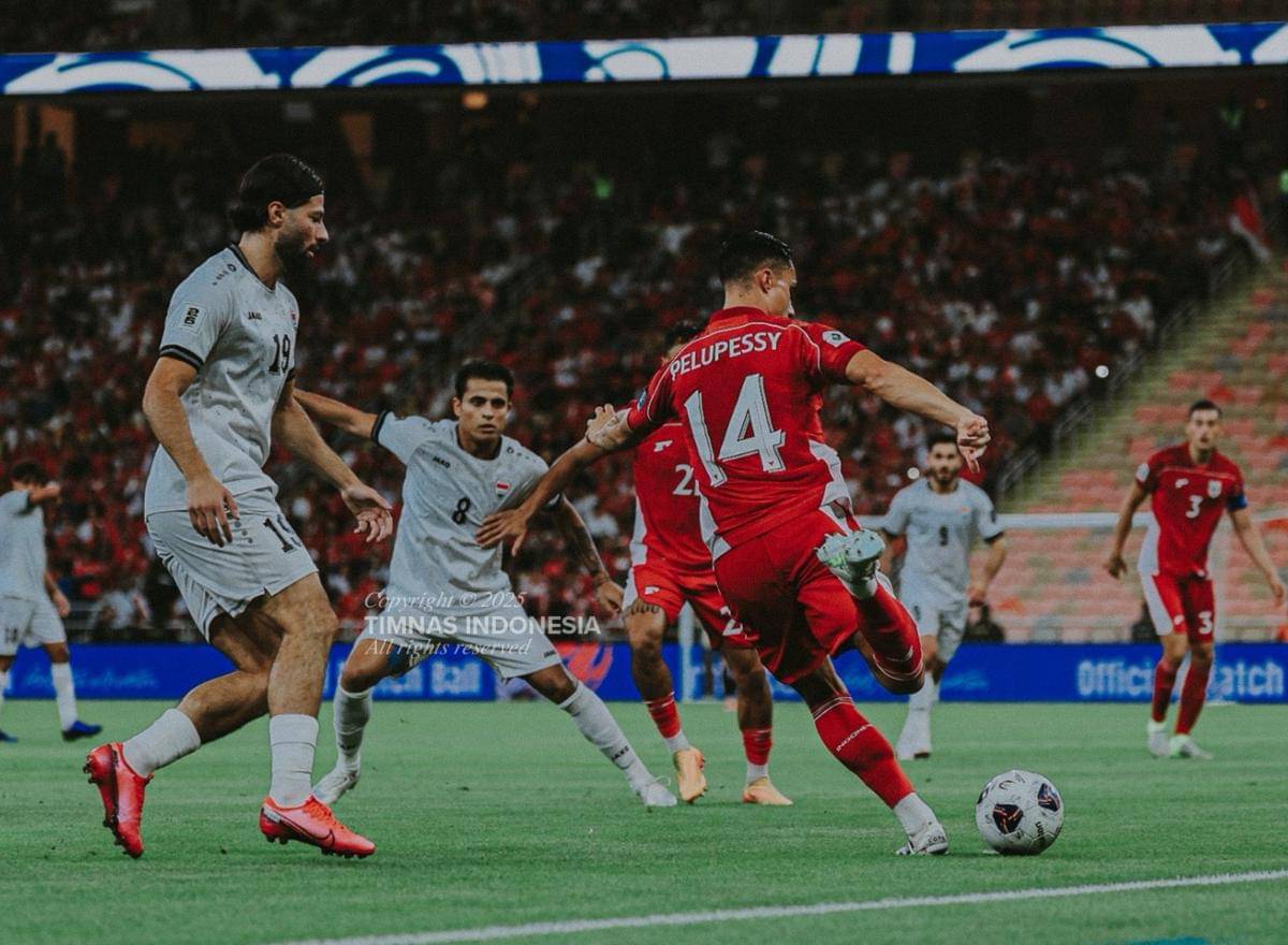 Timnas Indonesia lawan Irak di babak keempat Kualifikasi Piala Dunia 2026. (Dok. PSSI)