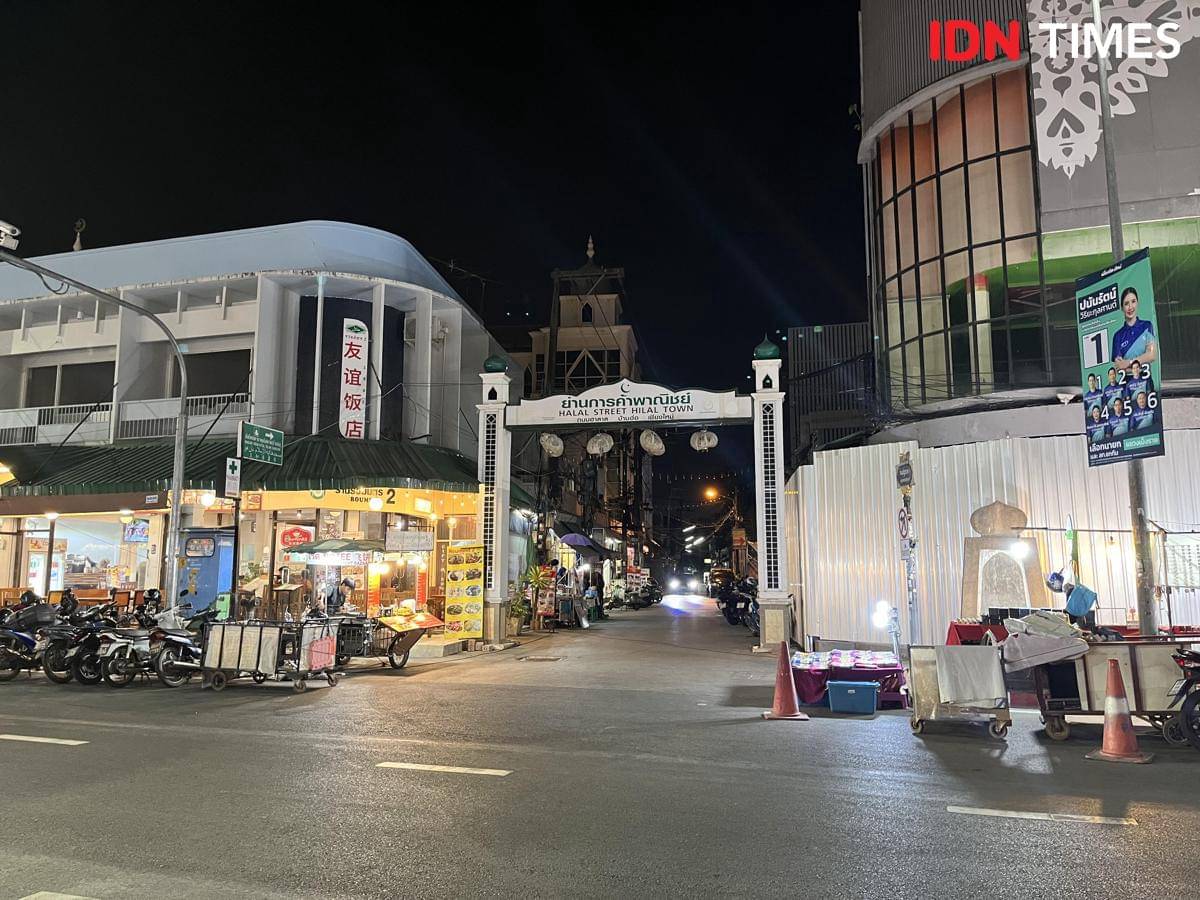 Potret suasana Halal Street di Chiang Mai, Thailand 