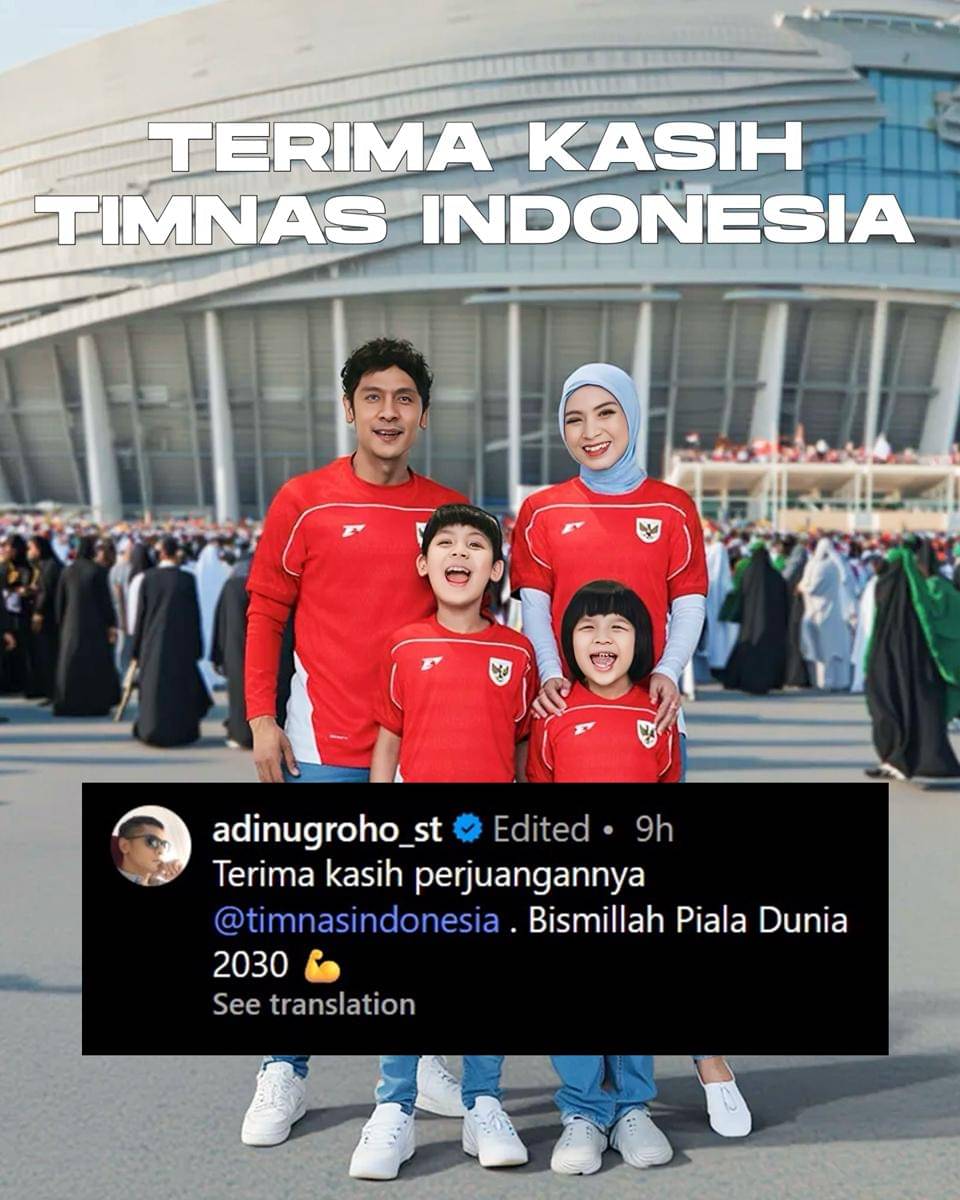 reaksi artis usai timnas kalah dari Irak
