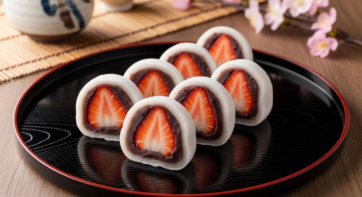 ilustrasi daifuku mochi (vecteezy.com/Hussain Khan)
