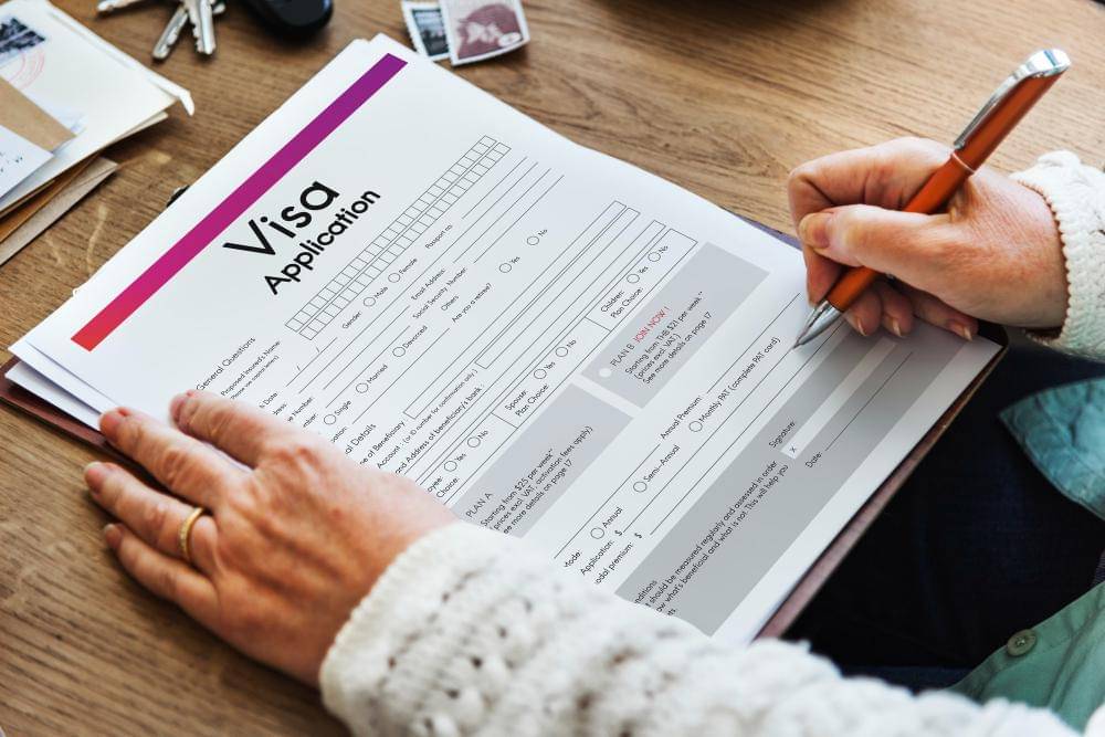 ilustrasi formulir pengajuan visa