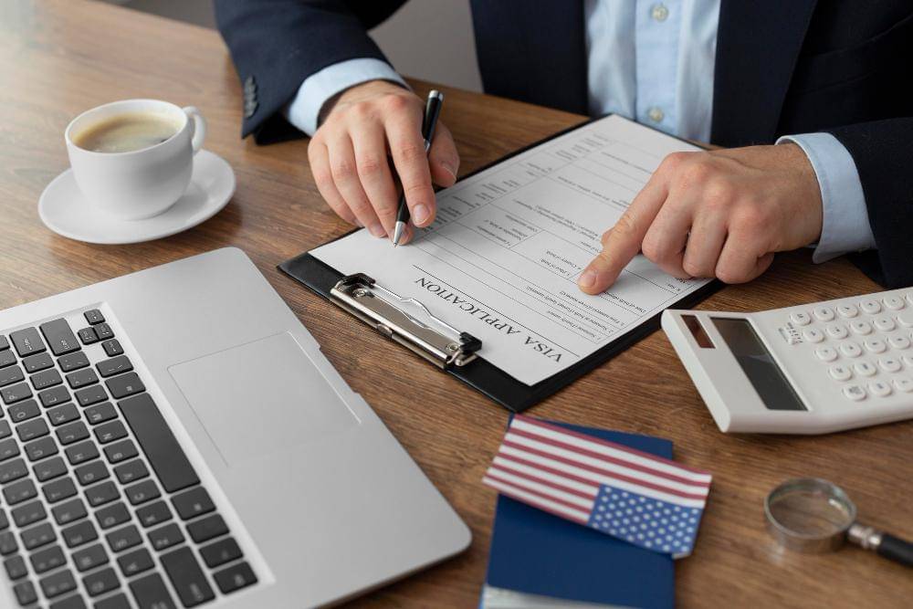 ilustrasi formulir pengajuan visa