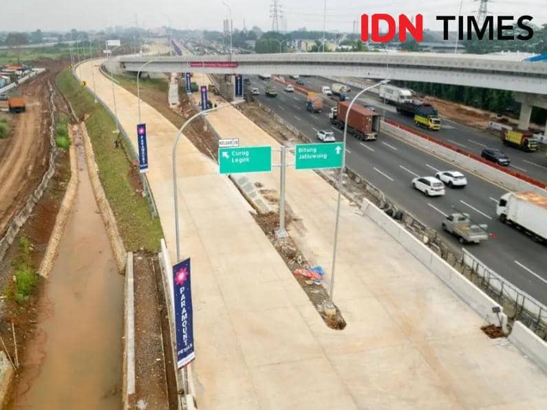 Akses baru tol Tangerang-Merak KM 25 (IDN Times/Maya Aulia Aprilianti)