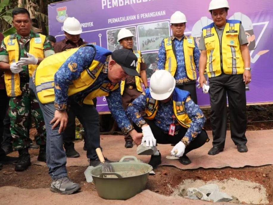 Pemkab Tangerang bangun embung tangani banjir (Dok. Pemkab Tangerang)