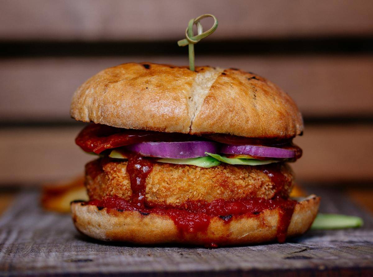 ilustrasi fish burger 