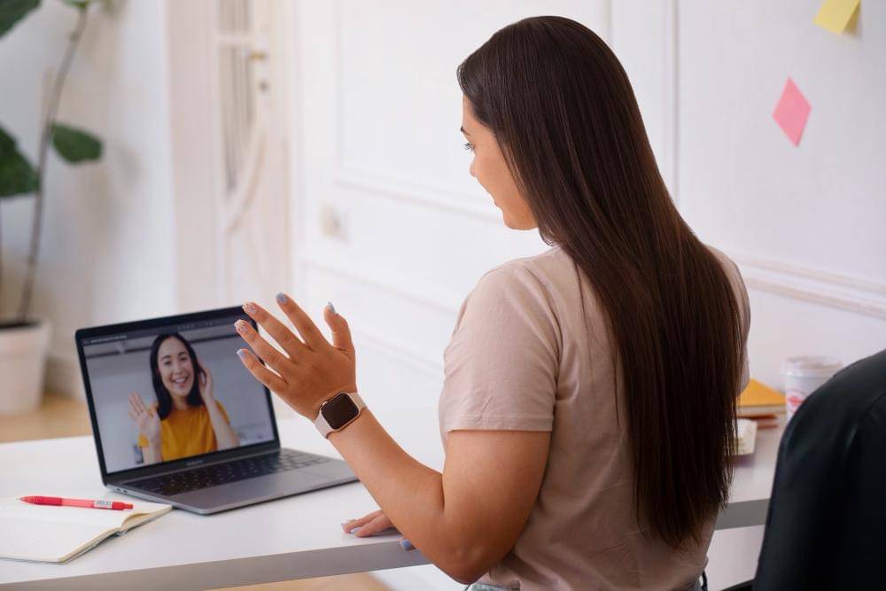 ilustrasi video call