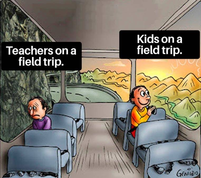 meme kartun tentang naik bus