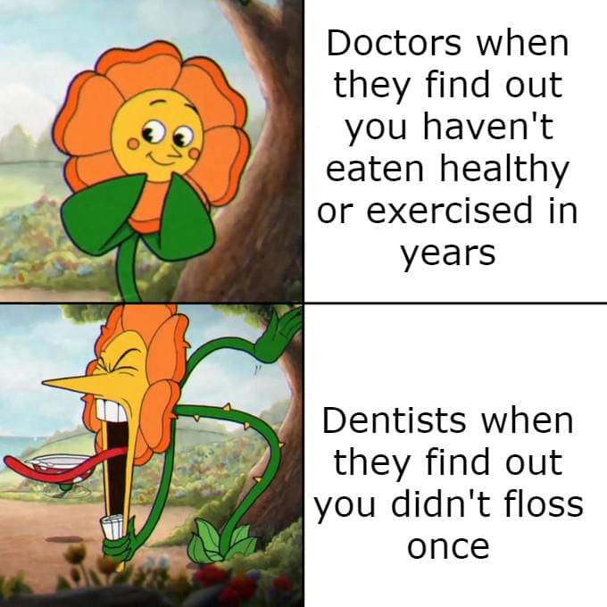 meme kartun tentang dokter gigi