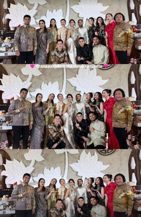 Artis Hadiri Prosesi Sangjit Ranggaz Laksmana (Instagram.com/ranggazlaksmana)