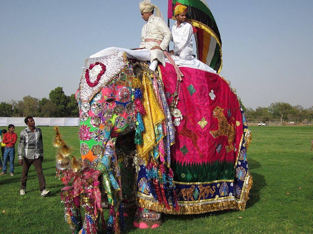 Festival gajah di Jaipur
