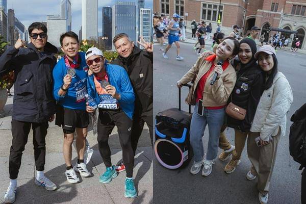 Tim Hore di Chicago Marathon (instagram.com/raffinagita1717)