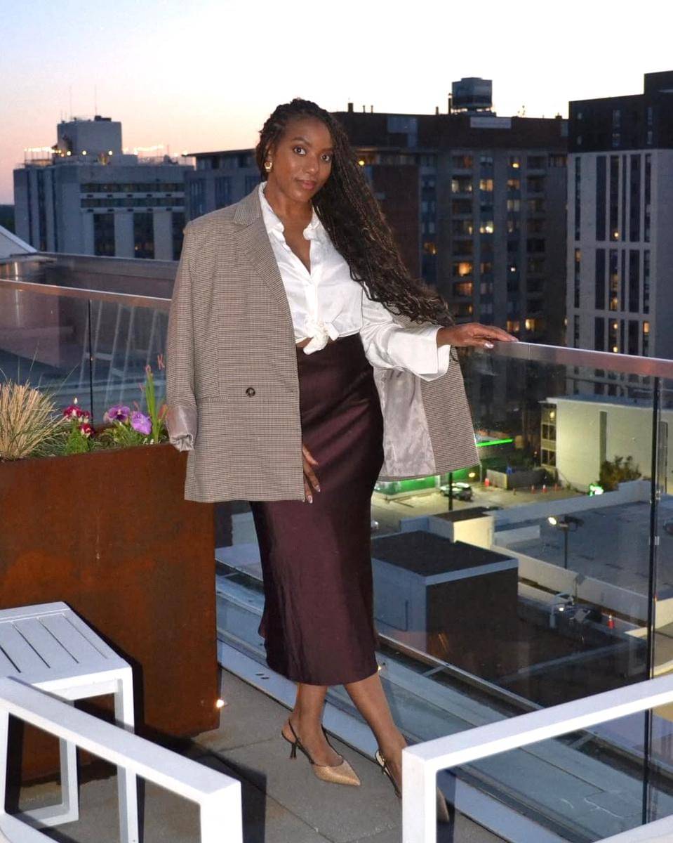 potret Andromeda Peters, Miss Universe Ghana 2025