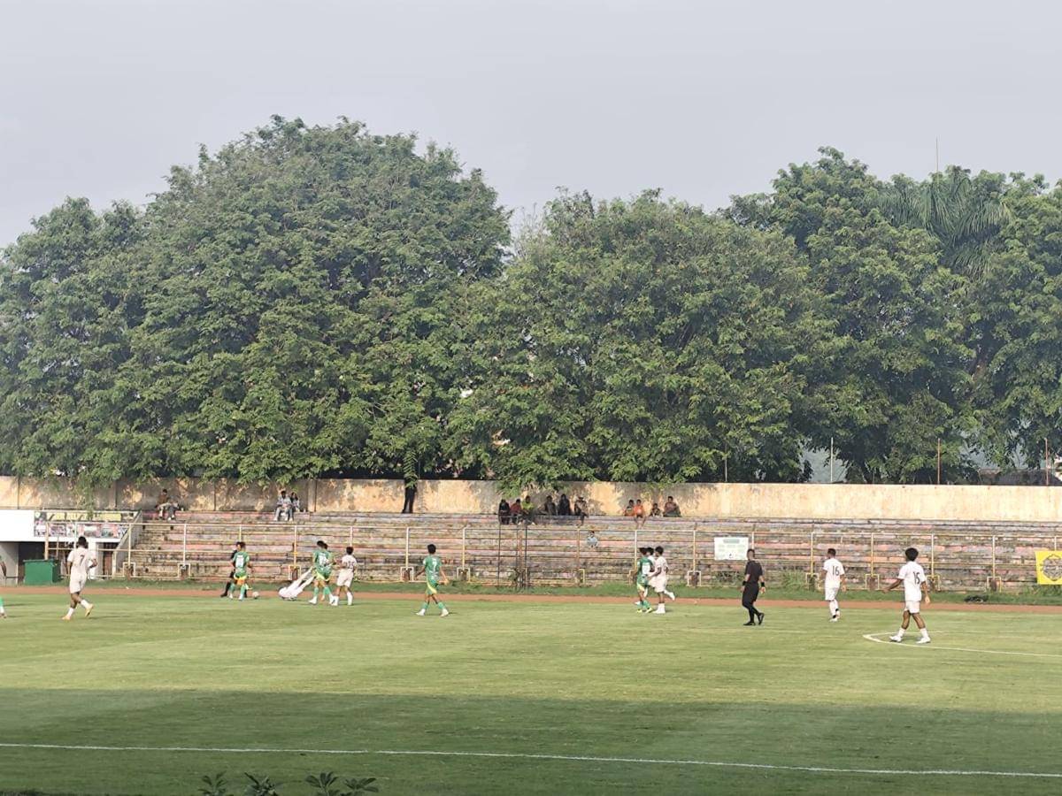 Uji coba Nusantara Lampung FC vs Sriwijaya FC di Stadion Pahoman