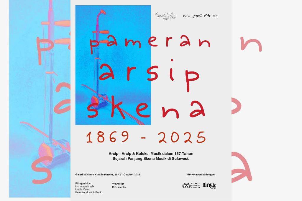 Poster salah satu kegiatan dalam Prolog Fest 2025, Pameran Arsip Skena 1869-2025, yang akan berlangsung di Museum Kota Makassar. (Dok. Prolog Fest)